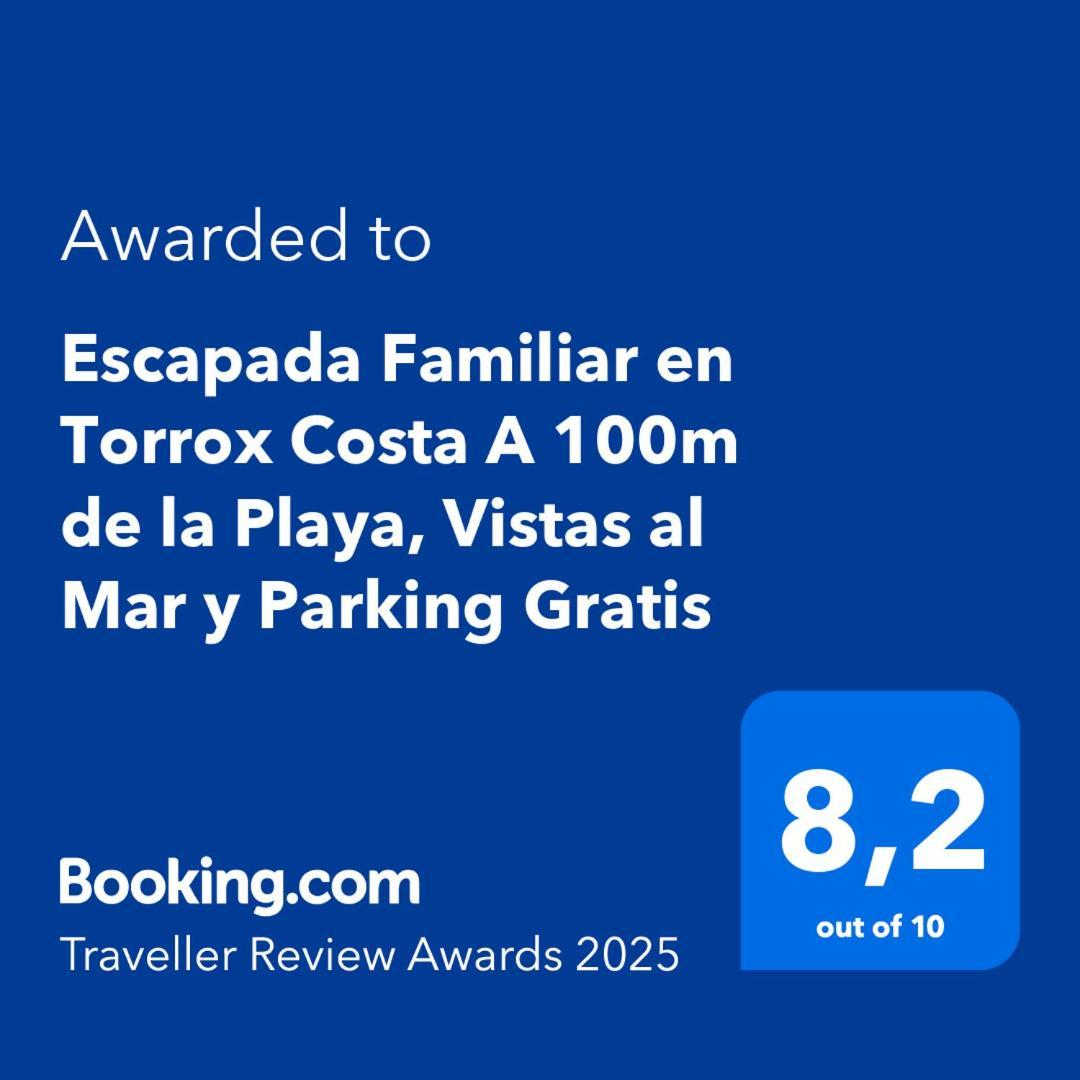 Apartamento Escapada Familiar En Torrox Costa A 100M De La Playa, Vistas Al Mar Y Parking Gratis Exterior foto